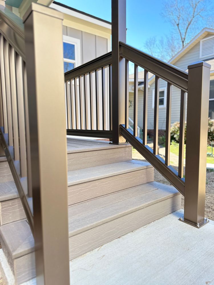 Aluminum Composite Porches and Decks  for Emfinger Custom Builders LLC in Pine Mountain, GA