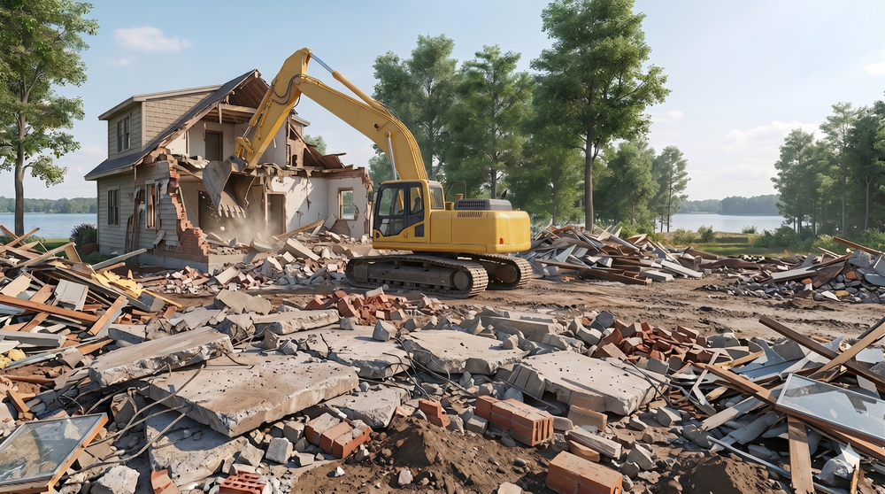 Our demolition service efficiently clears structures, making way for new construction projects. Our skilled team ensures safe and precise dismantling to transform your property according to your vision. for NC Dirt Works in Traverse City, MI