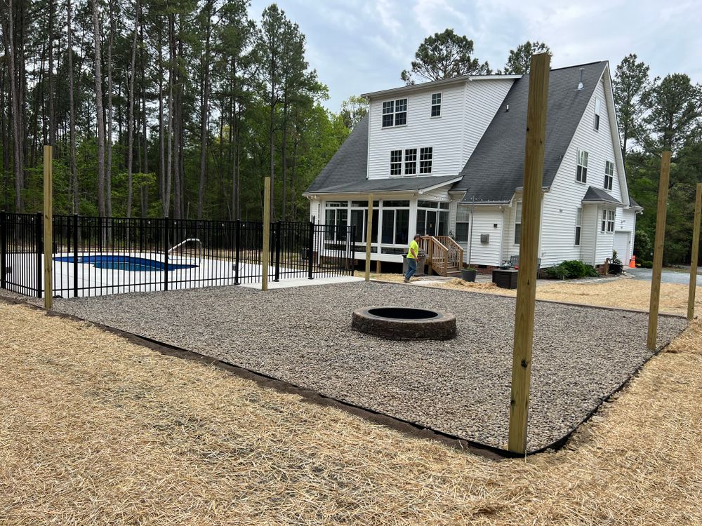 Retaining Wall for KM Landworks in Moncure ,  NC