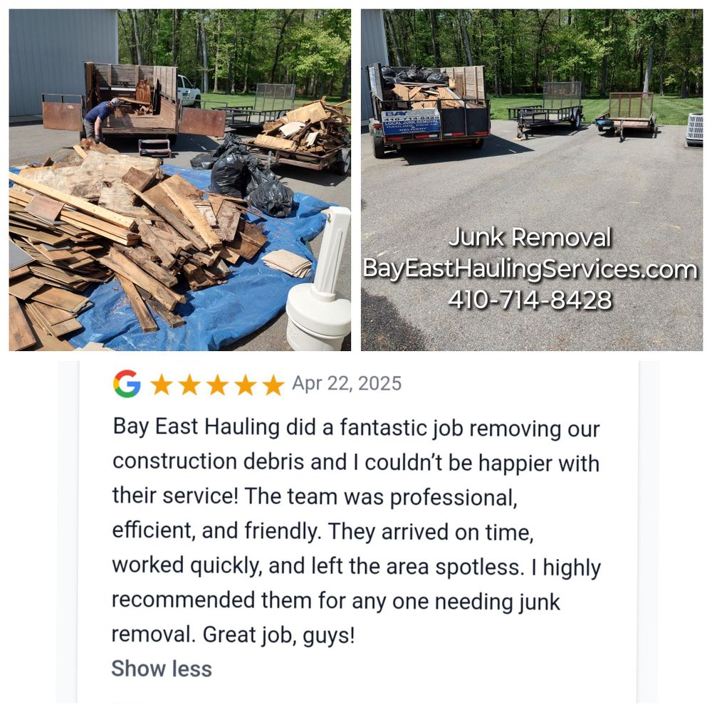 All Photos for Bay East Hauling Services & Junk Removal in Grasonville, MD