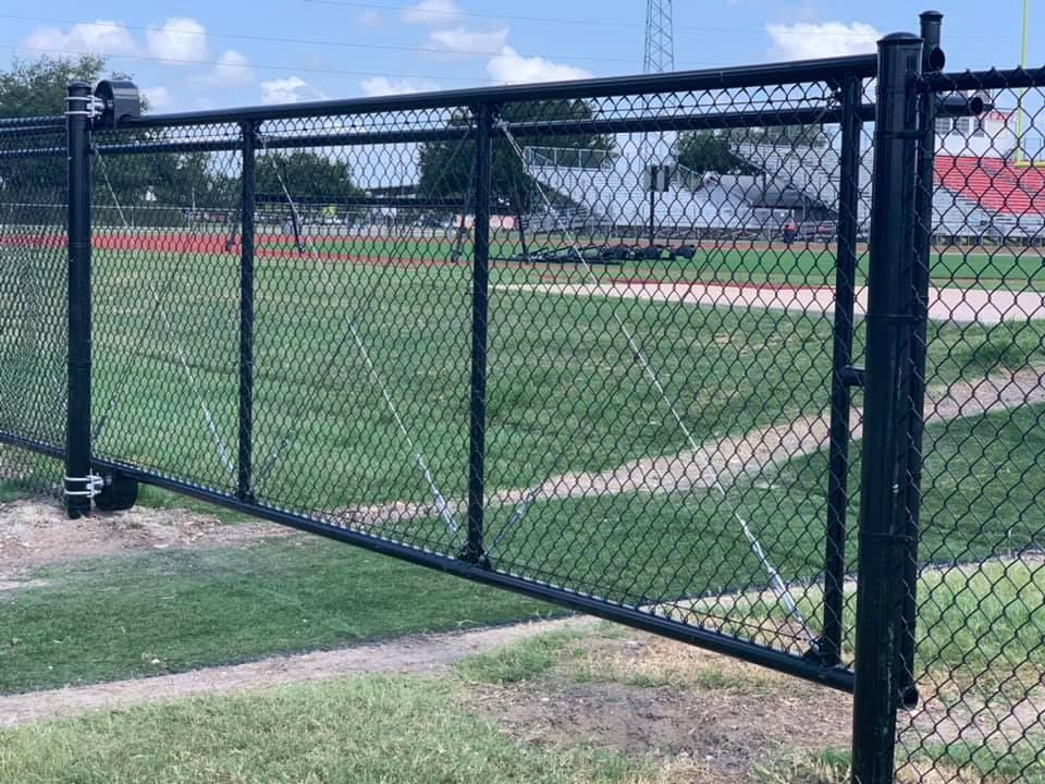 Black Chain Link Fencing for Pride Of Texas Fence Company in Brookshire, TX