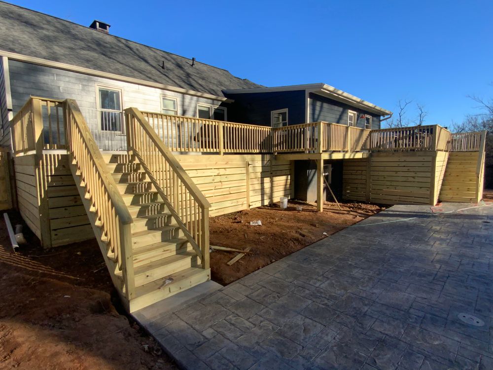 Decking work for Compadres Concrete in Griffin, GA