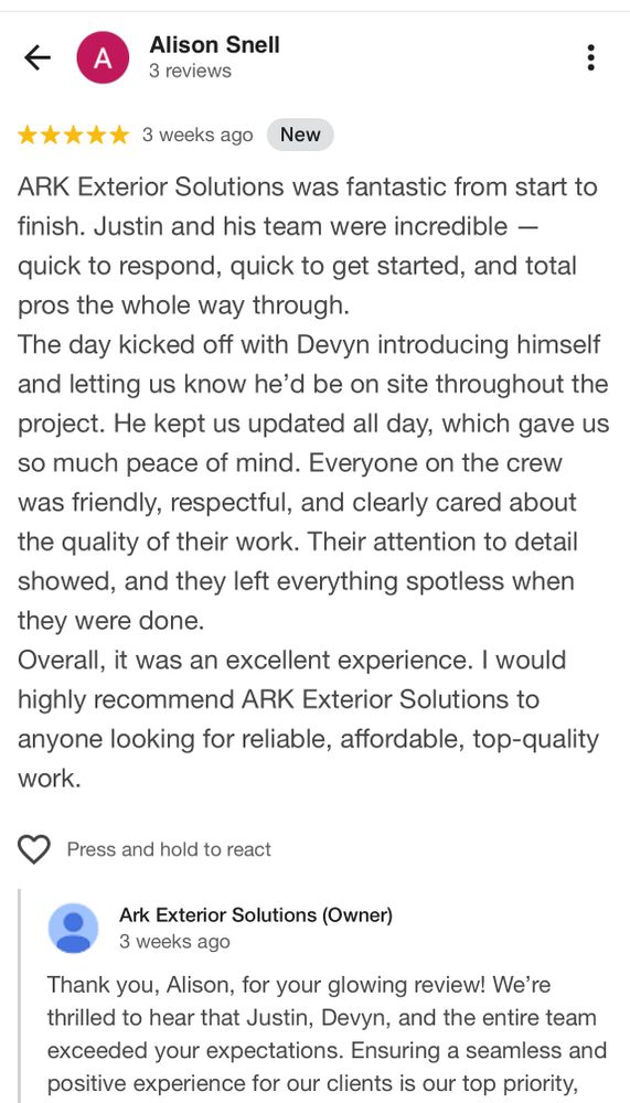 All Photos for Ark Exterior Solutions in Easton,  PA