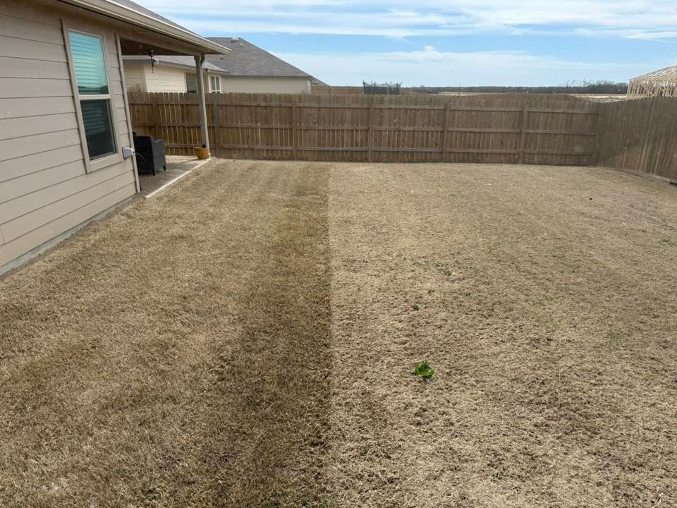 Mowing for AAA Lawn Service in Moody, TX