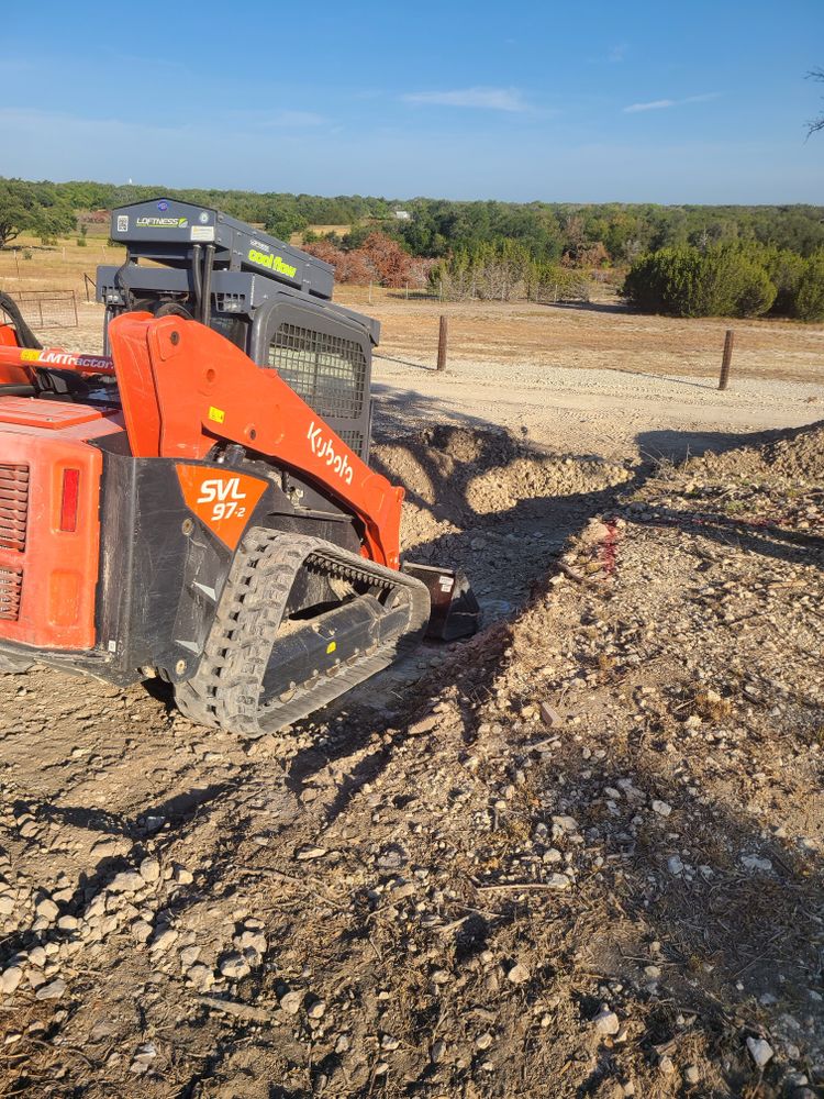 Our Dirt Work service provides professional grading, leveling, and excavation to prepare your property for any project. Trust our expertise for a stable foundation and enhanced landscape aesthetics on your land. for 512 Land Clearing in Blanco County, TX