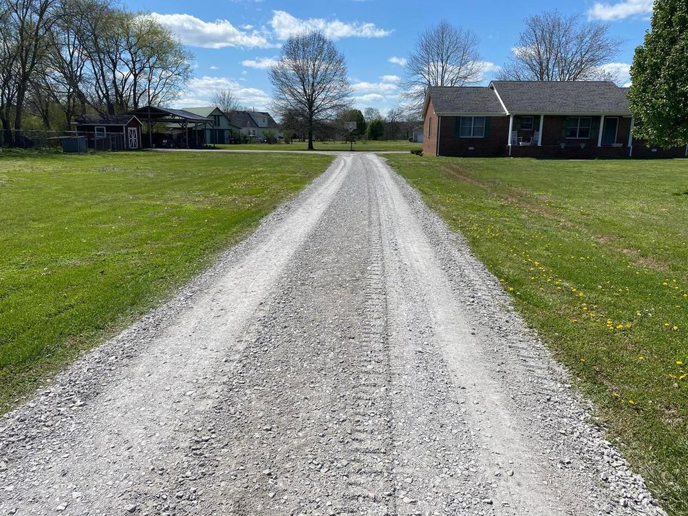 Enhance your home's curb appeal with our gravel and driveway services, offering expert gravel driveway maintenance to ensure durability, aesthetics, and smooth access all year round. for TrottCo Excavation in Shelbyville, TN