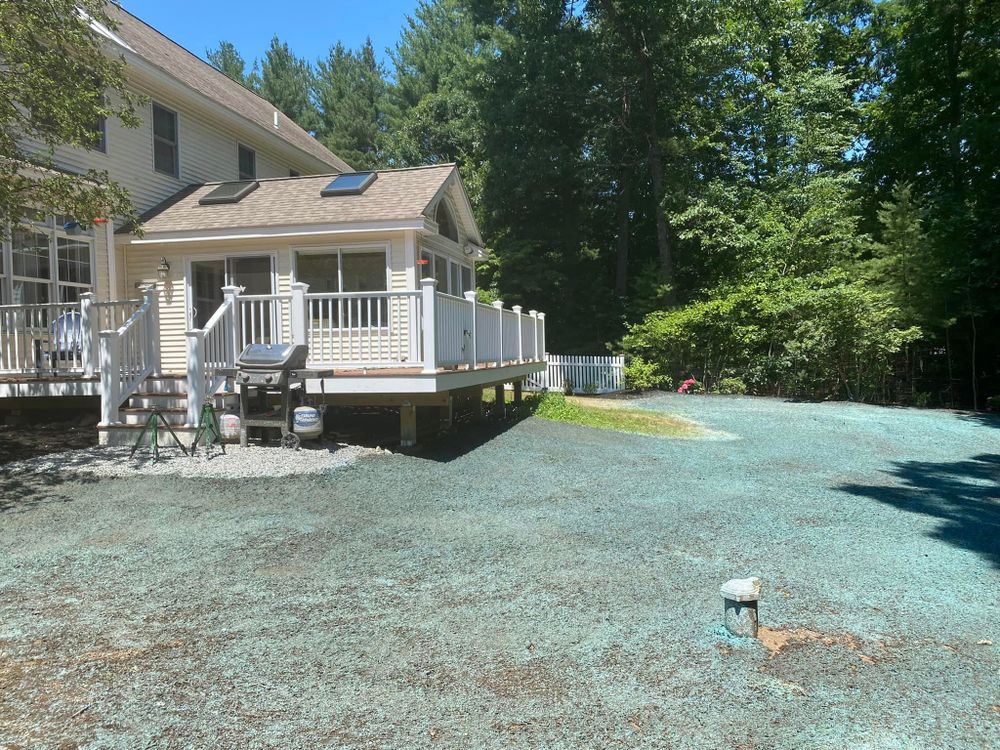 Transform your bare lawn into a lush oasis with our hydroseeding service. Our expert team will seed and fertilize your yard using high-quality materials for vibrant, healthy grass growth. for Baboosic Tree & Landscape in Merrimack, NH
