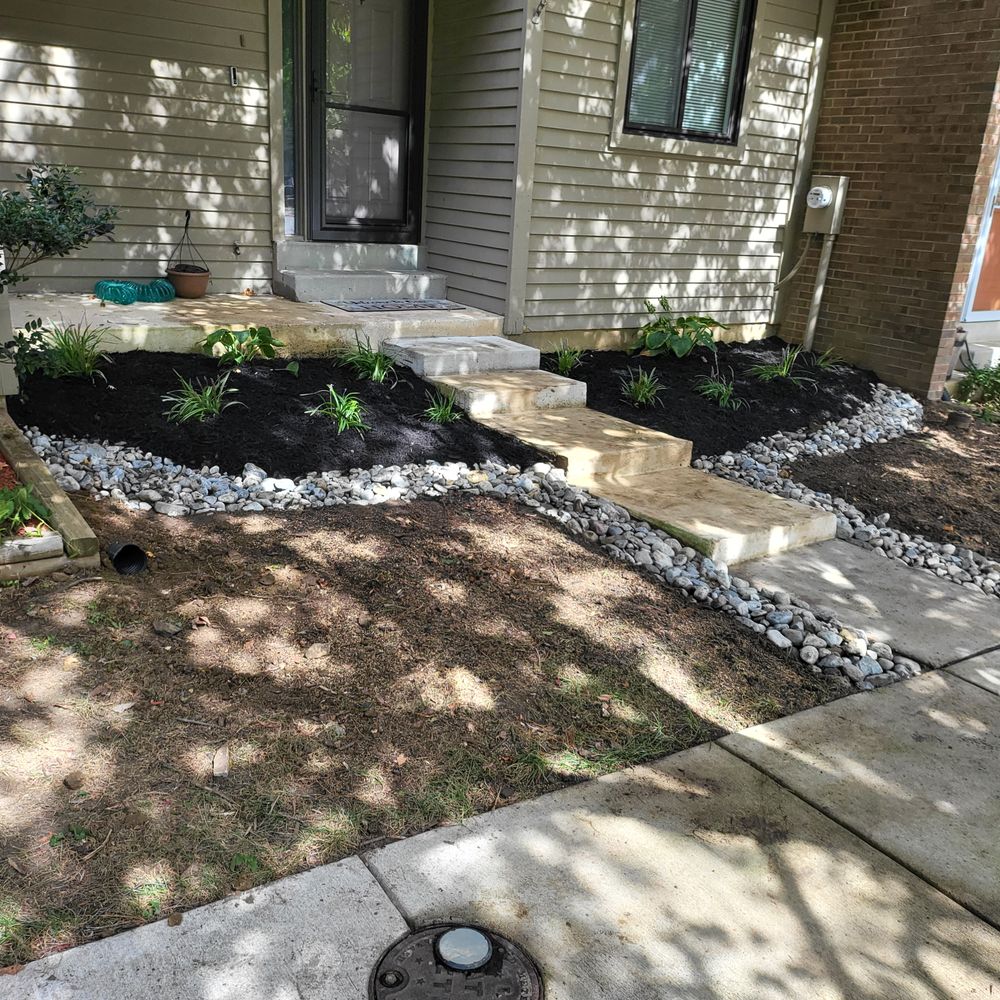 Landscape Design/ Rocks and Pavers for Sam I AM Property Solutions in Sunderland, MD