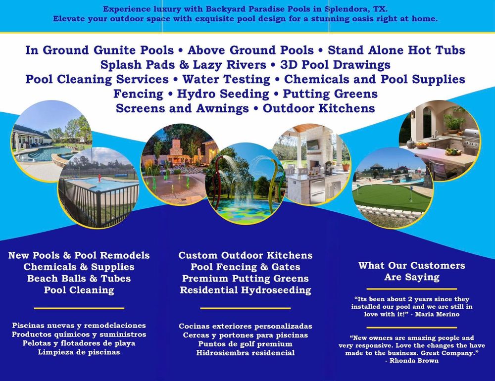 All Photos for Backyard Paradise Pools! in Splendora, TX