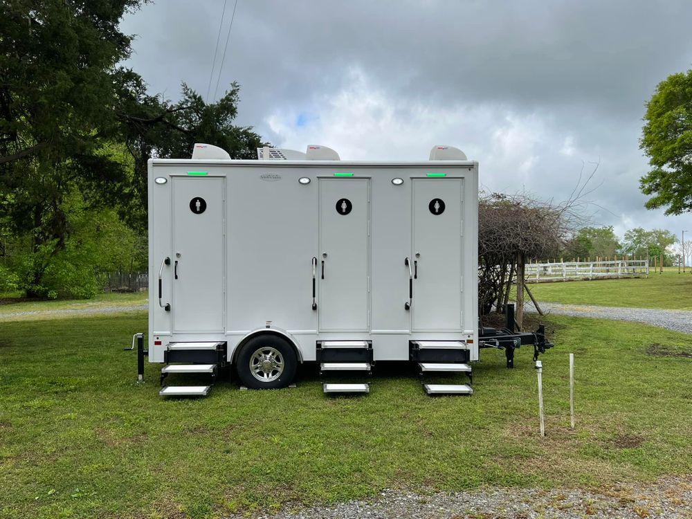 Our Portable Restroom Rentals provide clean, convenient, and reliable solutions for any event or construction project at your home, ensuring comfort and accessibility with professional delivery and setup. for Drano's Site Services in Chester, SC