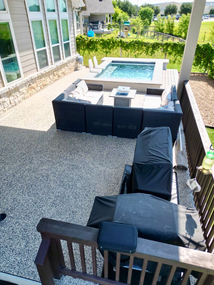 Pool Decks for TEX STONE Resin & Epoxy Coatings in Schertz, TX