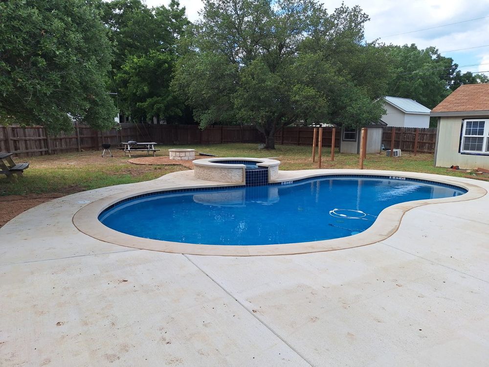 Transform your backyard with our expert pool repair and build services, ensuring quality craftsmanship, timely completion, and a customized swimming experience tailored to enhance your outdoor living space. for 1 Master Construction Services in Porter, TX