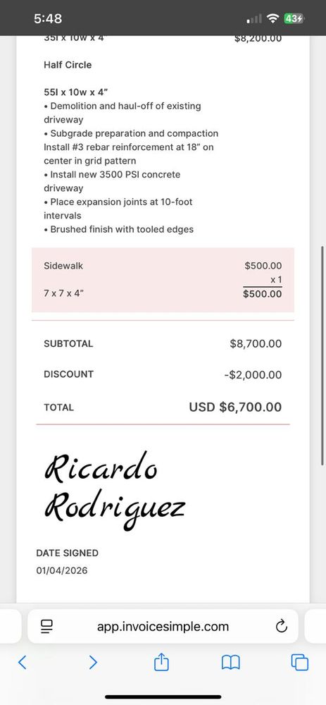 All Photos for Delarosa Concrete & Stamping in Pearland, TX