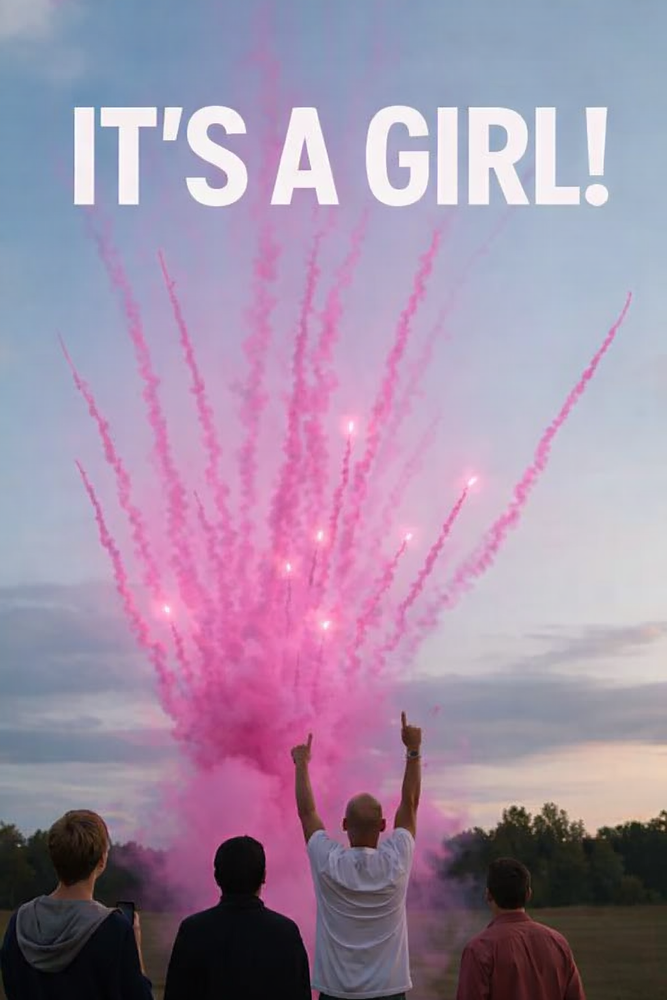 Our Girl Gender Reveal Fireworks Display 🎀✨ offers a spectacular and memorable way to celebrate, creating enchanting moments with vibrant pink fireworks that light up the sky, making your announcement unforgettable. for Sky High Pyrotechnics & Fireworks in Horry County, SC
