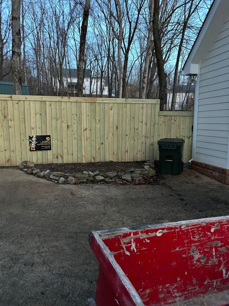 Our fence installation service provides homeowners with durable, attractive fencing solutions that enhance privacy and security while complementing your home's aesthetic as part of our comprehensive remodeling offerings. for Carrels Handyman and Renovation Services in Chattanooga, TN
