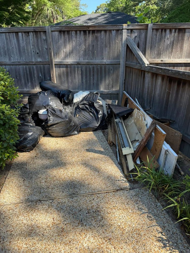 Our hauling service includes dirt, gravel, mulch, sand, concrete, rock, or other bulk materials delivered, removed, or relocated. for S & D Dumpsters & Junk Removal in Virginia Beach, VA