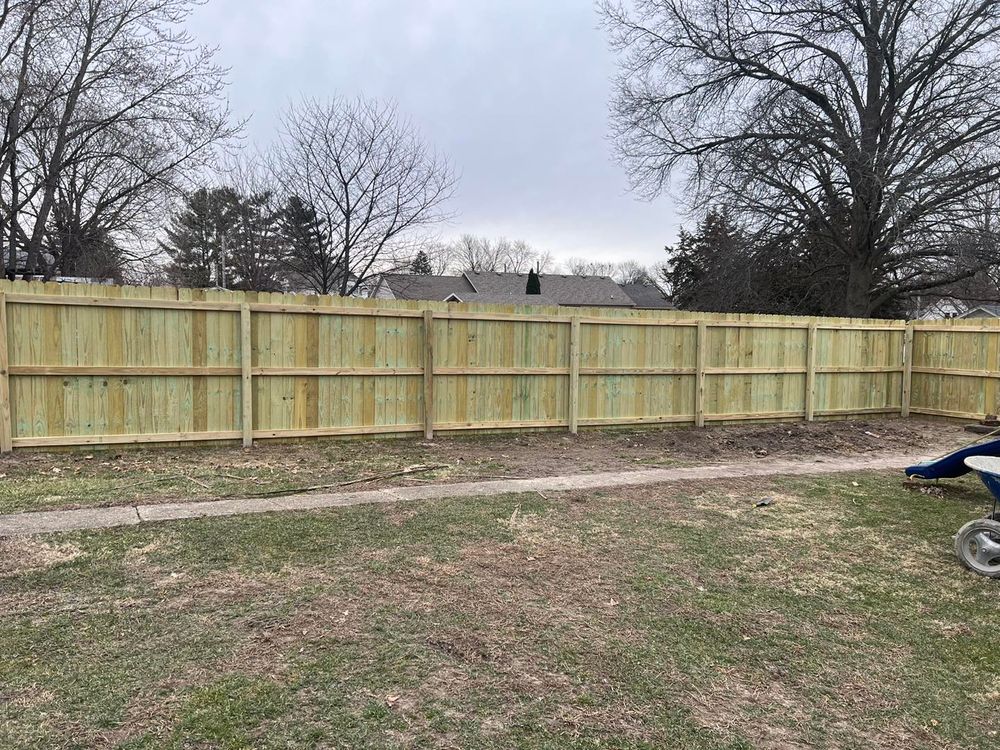 Fence Installation for Illinois Fence & outdoor co. in Kewanee, Illinois