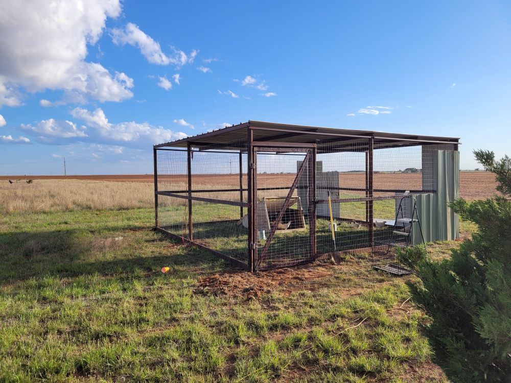 Chicken Pen for Prairie Land Properties LLC in Lubbock, TX
