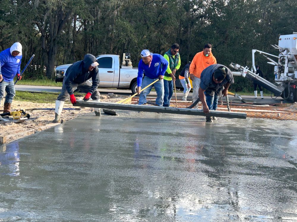 Concrete Slab Construction for JSM Construction in Tampa, FL