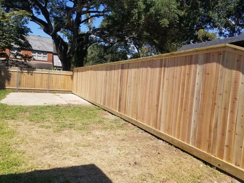 Privacy 3 Rail Cedar Fencing for Pride Of Texas Fence Company in Brookshire, TX