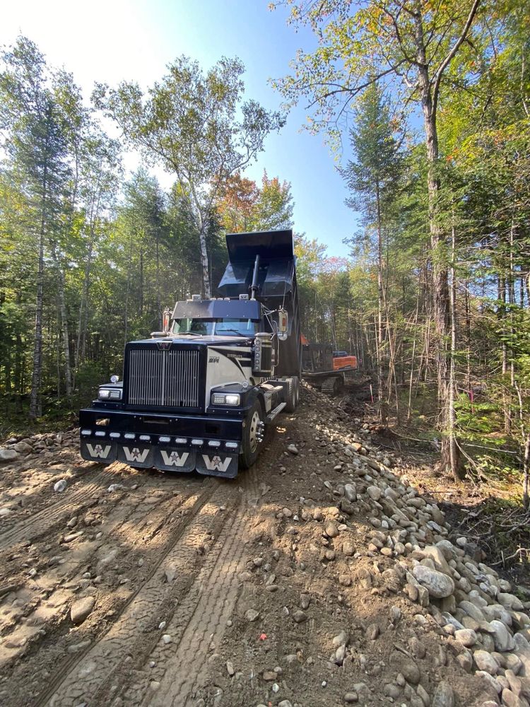 Excavation for Gardner Road Company in Winn, ME