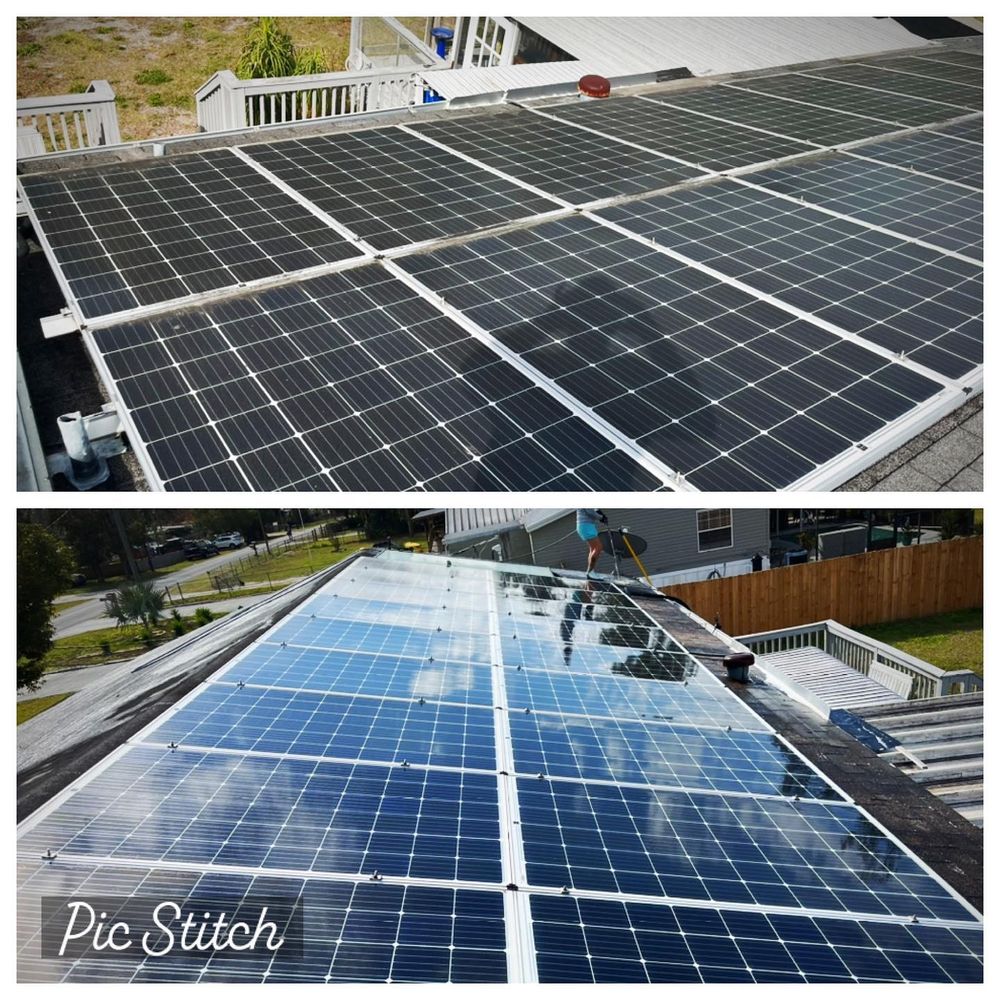 Solar Panel Cleaning for Foreshore Pressure Cleaning Services Inc in Holiday, FL