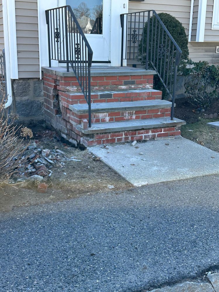Step/stairs repairs and rebuilds for All For U Roofing & Masonry in Boston, MA
