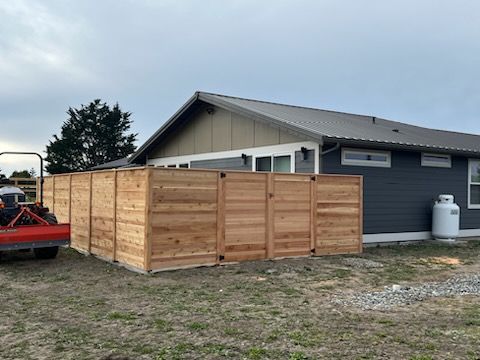 Peninsula Fence Company  for The Baskins Sawmill in Port Angeles,  WA