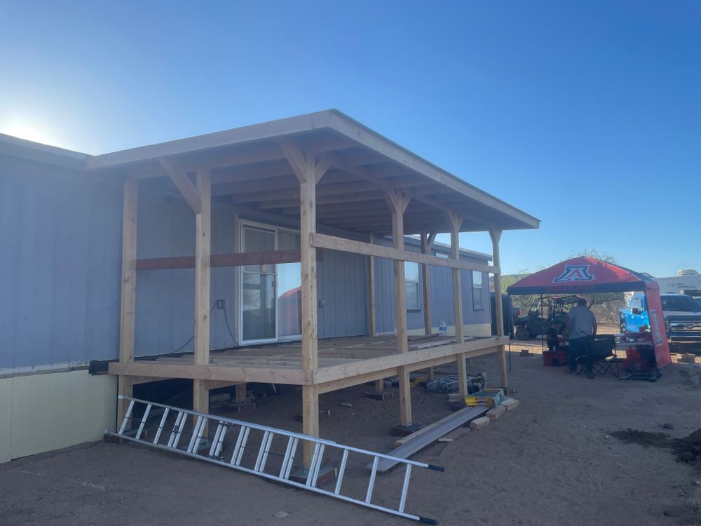 Deck builds for Arizona Home and Yard Solutions LLC in Vail, AZ