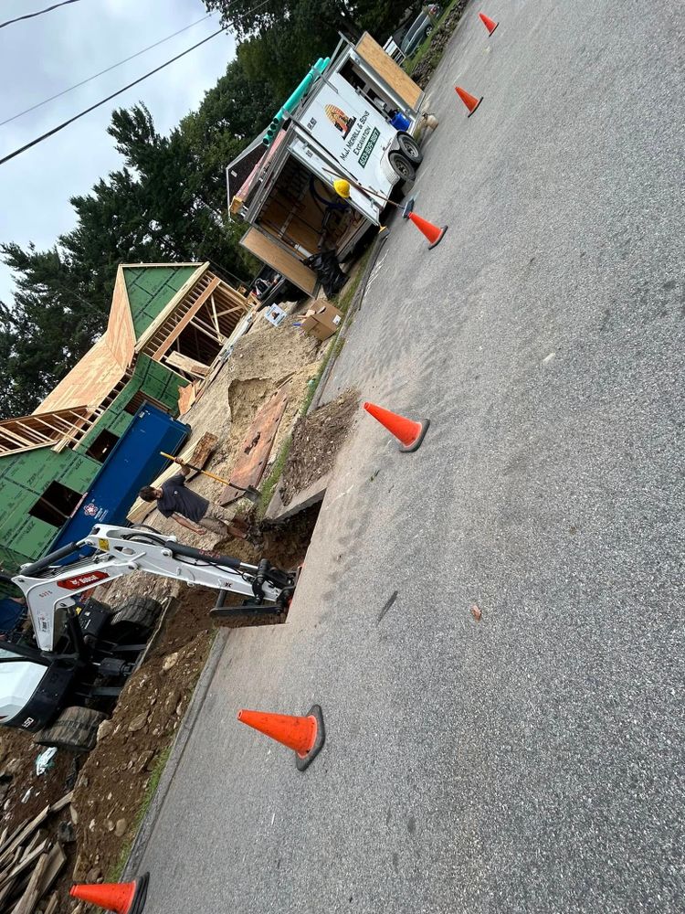 Excavating for M.J. Merrill & Sons Excavation in Manchester, NH