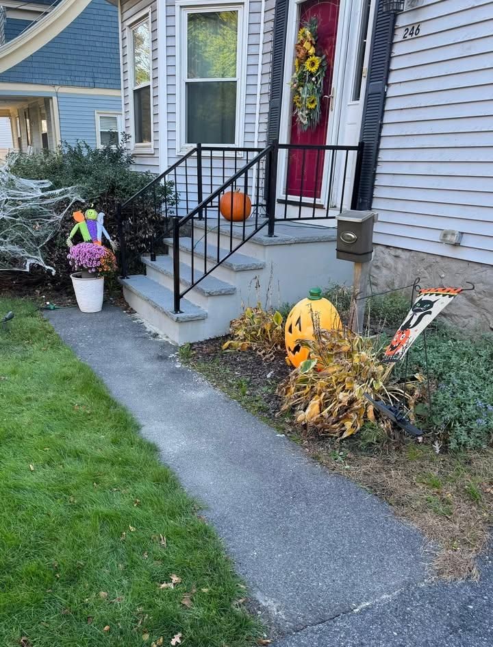 Landscape Installation for Gonsalves Masonry & Construction in Maynard, MA