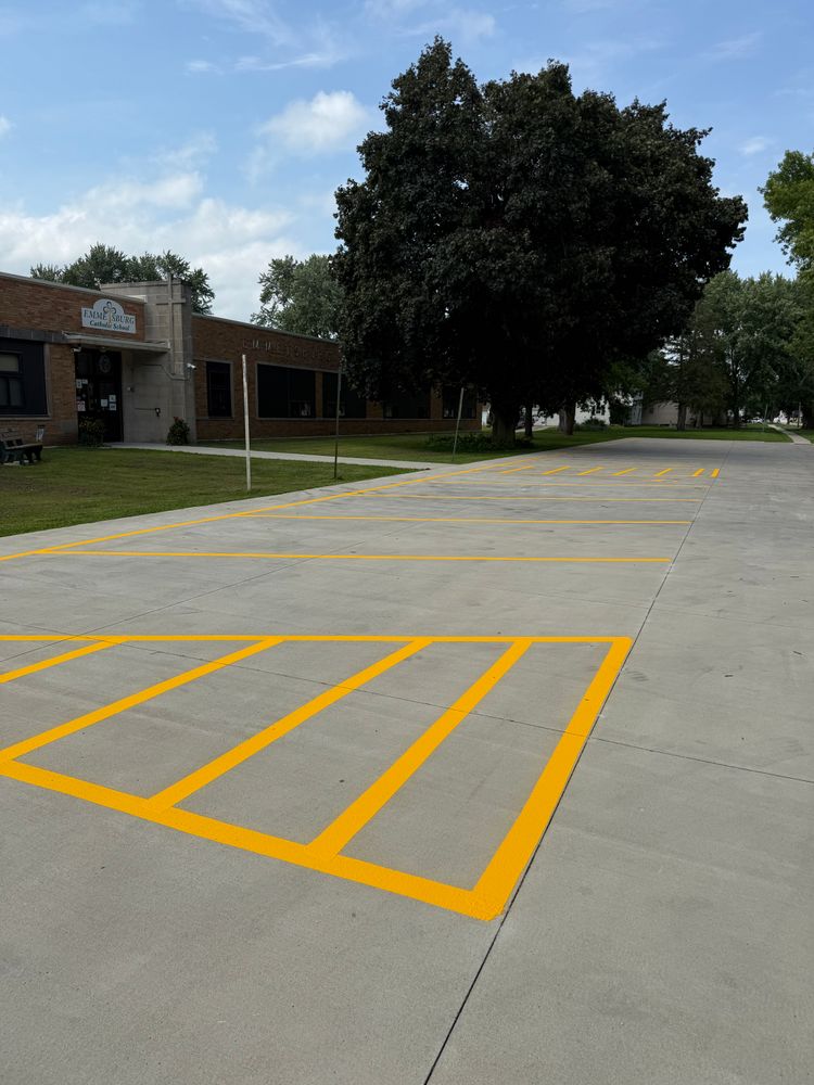 All Photos for Midwest Line Striping LLC in Spirit Lake, IA