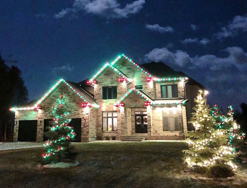 Enhance your home's exterior this holiday season with our Holiday Lights service! Let us illuminate your property with beautiful, energy-efficient lights to create a stunning display for the festive season. for ShipShape Exteriors in  Tallahassee,  FL