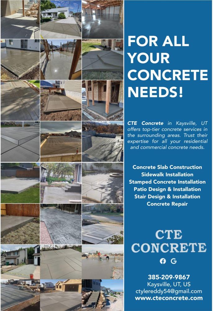 All Photos for CTE Concrete in Kaysville, UT