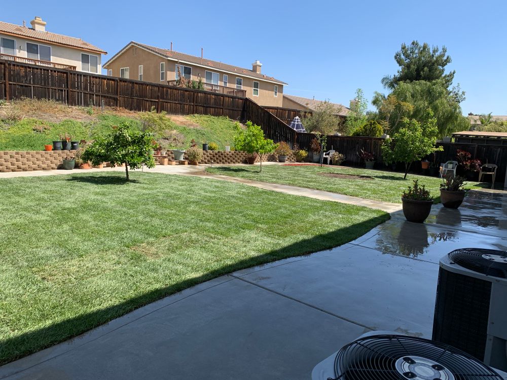 Sod Installations for Aidan Jade Landscaping in Riverside County, CA