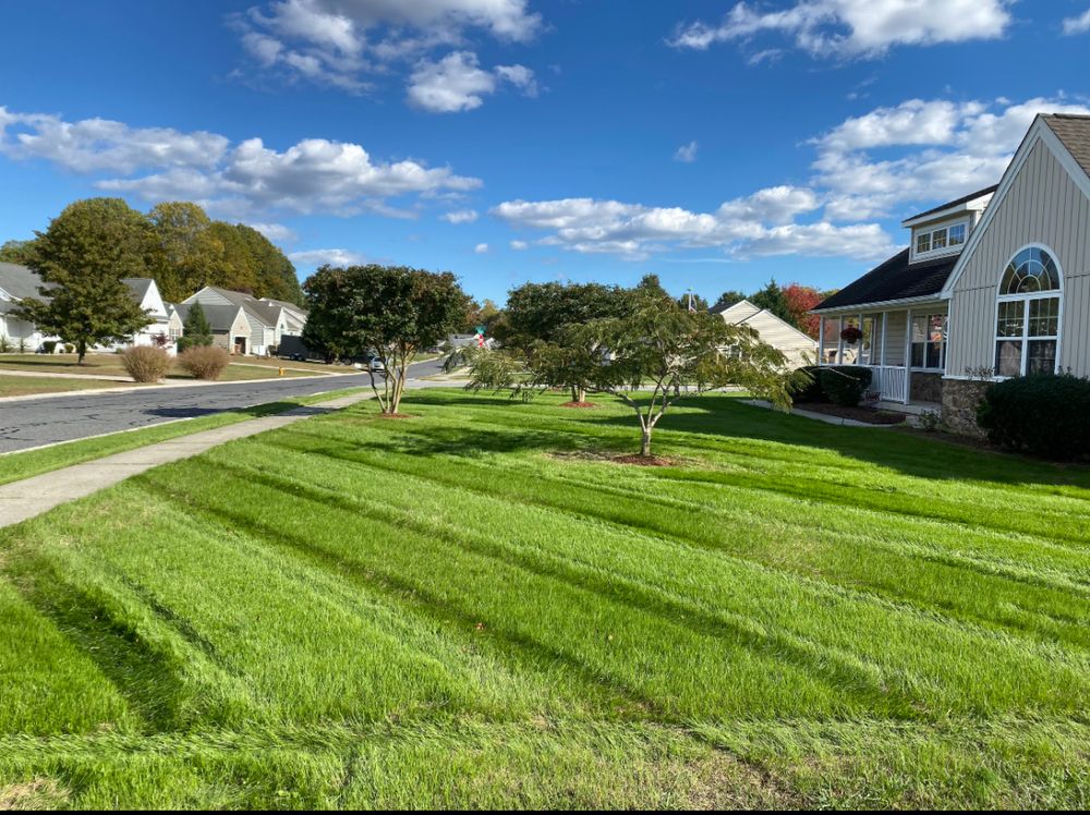 Tired of uneven, messy grass? Let us handle it! Our Lawn Mowing Program keeps your yard perfectly cut, healthy, and edged every week. Sit back, relax, and enjoy a lawn that’s always ready for play, entertaining, or just showing off to the neighbors. for Solid Ground Outdoor Living Solutions in Seaford, DE