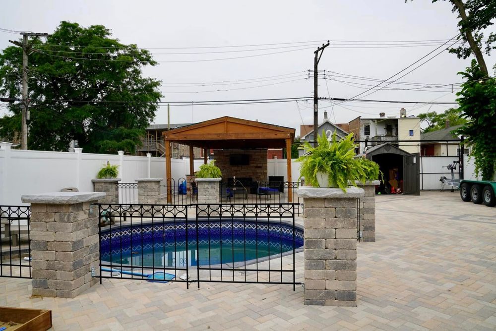 Transform your outdoor space with our expert Patio Design & Construction services, offering customized, durable solutions that enhance beauty and functionality while adding value to your home. for Alvarez Pavingstone INC. in Lyons, IL