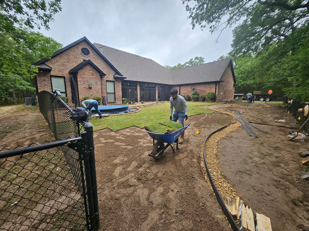 Mowing for Ornelas Lawn Service in Lone Oak, Texas
