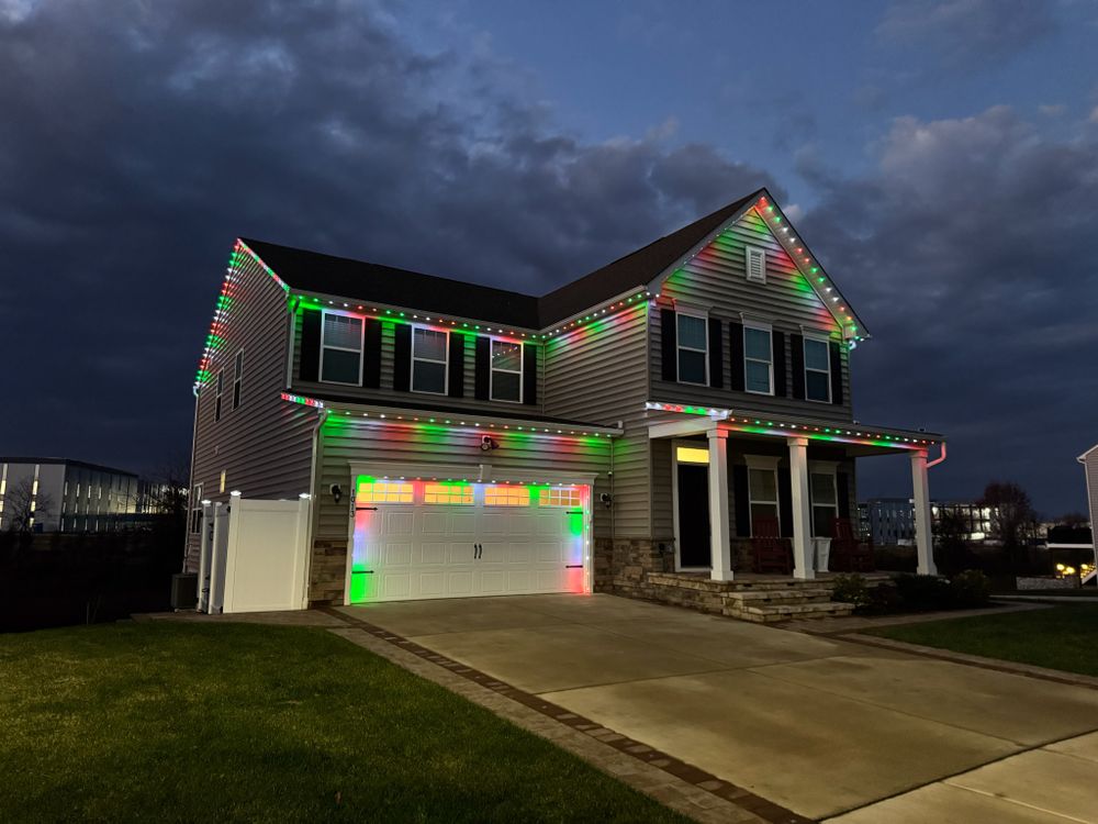 Our Permanent Lighting service offers a stunning, year-round lighting solution for your home. Enjoy beautiful, energy-efficient illumination tailored to any occasion with hassle-free installation and smart control options. for Happy Holiday Christmas Lighting in Mullica Hill, NJ