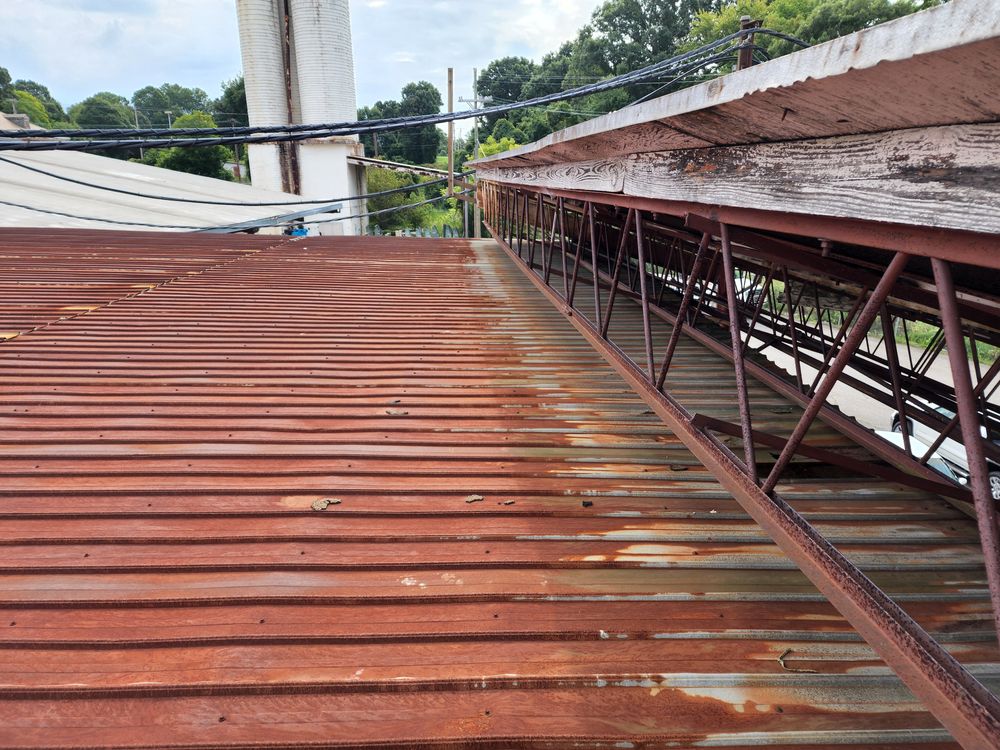 Industrial Plant Dock Roof Replacement for Merl's Construction LLC in Statesville, NC