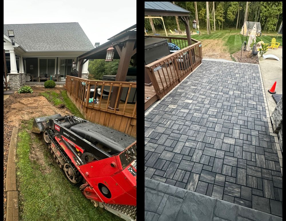 Enhance your outdoor space with our Hardscapes service, perfect for integrating stunning patios and retaining walls. Complement your landscape with expert shrub trimming for a polished, immaculate look every time. for FIRST CLASS GRASS LLC in Syracuse, IN