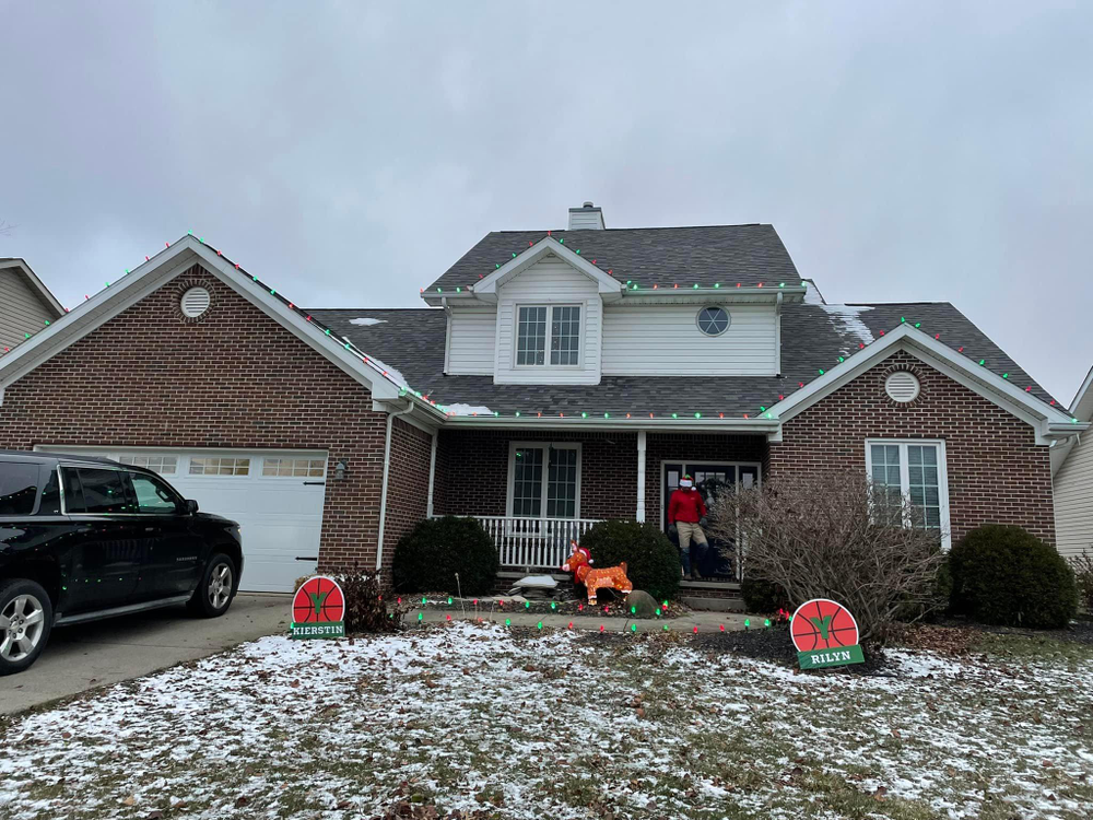 Residential Christmas Light Installation for Indiana Christmas Light Installers	 in Eaton, IN