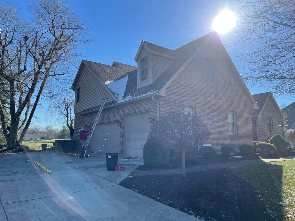 Residential Christmas Light Installation for Indiana Christmas Light Installers	 in Eaton, IN