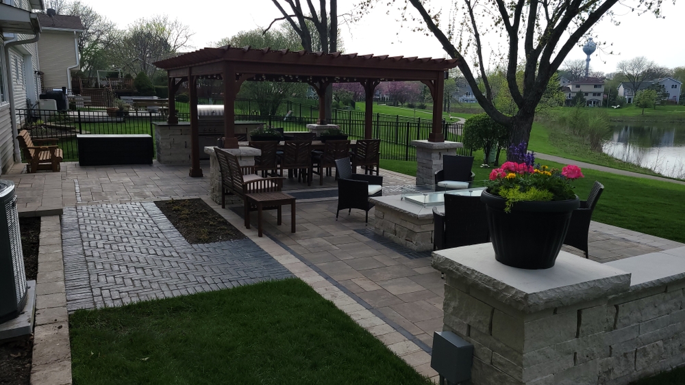 Brick Paver Patios for Daybreaker Landscapes in McHenry County, Illinois