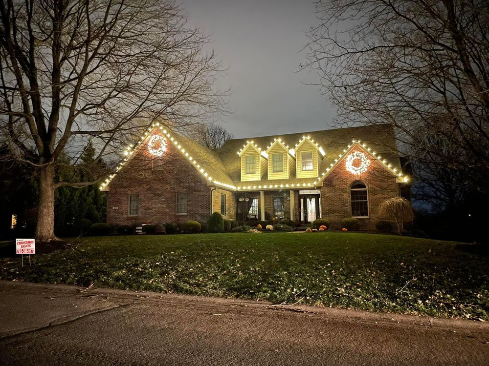 Residential Christmas Light Installation for Indiana Christmas Light Installers	 in Eaton, IN