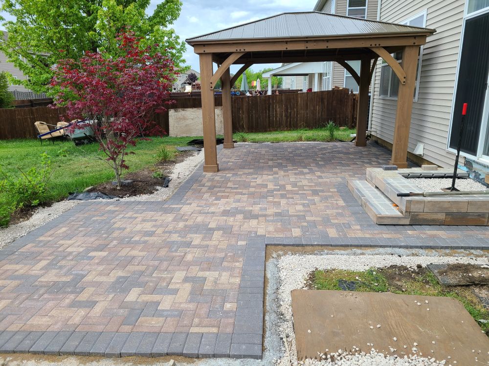Brick Paver Patios for Daybreaker Landscapes in McHenry County, Illinois
