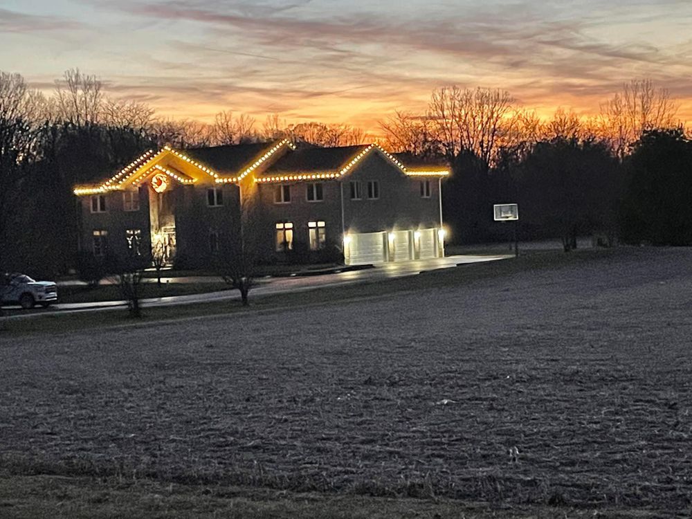 Residential Christmas Light Installation for Indiana Christmas Light Installers	 in Eaton, IN