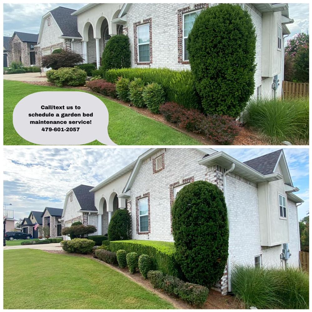 Flower Bed Maintenance for Pureleaf Lawncare LLC in Lowell, AR