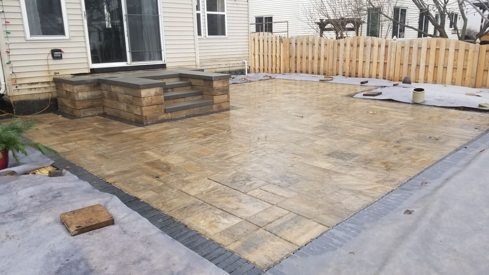 Brick Paver Patios for Daybreaker Landscapes in McHenry County, Illinois