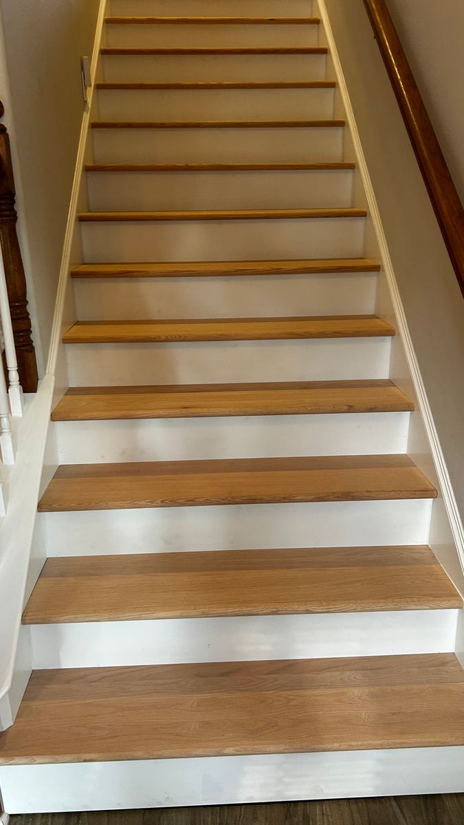 Custom stair remodel by Trinity General Contracting in Huntsville, TX